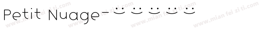 Petit Nuage字体转换